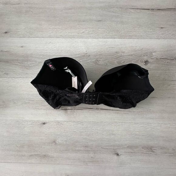 Victoria Secret Lace Push Up Bra Black 38DDD NWT IN PACKAGE - Picture 8 of 8